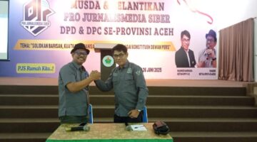 Chaidir Towere Dilantik sebagai Ketua DPD PJS Aceh