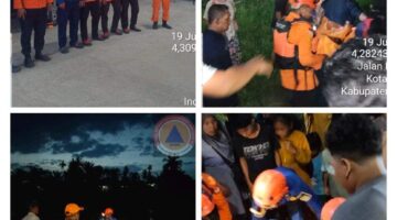 Warga Kampung Dalam Tenggelam Di Sungai Tamiang