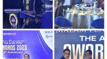 Wakil Bupati Aceh Tamiang Ismail.SE terima THE Aceh Post Awards 2025