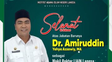 Dekan FTIK Dr. Amiruddin Yahya Azzawiy, MA Di Lantik Dan Di Ambil Sumpah Sebagai Warek I IAIN Langsa.