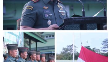 Dandim 0117/Aceh Tamiang Letkol Inf.Andi Ariyanto S.I.P, M .I P Pimpin Upacara Hari Senin Di Makodim