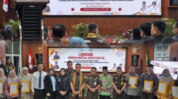 Kejari Bandar Lampung Launching UMKM Mitra Adhyaksa Bertajuk “Inovasi Jaksa Sahabat UMKM Dan Pendampingan Hukum kepada UMKM