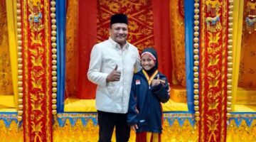Jalan Santai Ceria Di Meriahkan Atraksi Pencak Silat Perguruan Tapak Suci ” Aqila Mirzani Amir ” Peraih 19 Medali Emas