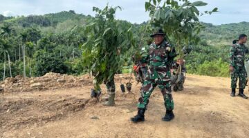 Satgas TMMD Ke-127 Kodim 0111/Bireuen Laksanakan Penurunan Material Rumah di Desa Jeumpa Sikureng.
