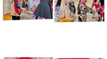 PMI Gelar Promosi Kesehatan dan Kebersihan di Sekolah Darurat Pascabanjir Desa Sungai Liput