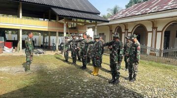 Apel Pagi Satgas TMMD Ke-127 Kodim 0111/Bireuen, Awali Kegiatan dengan Kesiapan dan Disiplin.