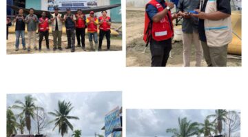 Kunjungan Deputi Kemenko PMK ke Camp WASH PMI Aceh Tamiang