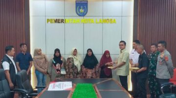Pemko Langsa Salurkan Santunan Kemensos kepada Ahli Waris Korban Bencana Hidrometeorologi