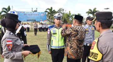 Polres Bireuen Laksanakan Apel Gelar Pasukan Operasi Ketupat Seulawah 2026