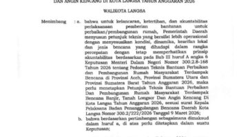 Pemko Langsa Akan Segera Lakukan Pembayaran Perbaikan Rumah Korban Bencana