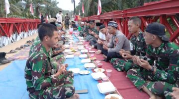 Jelang Lebaran, TNI AD Rampungkan Pembangunan Jembatan Bailey Ds. Blang Gleum, Kec. Julok, Aceh Timur
