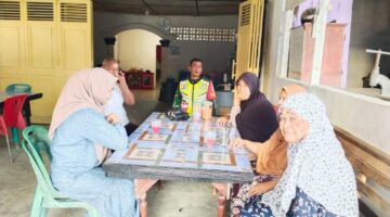 Memanfaatkan Moment Hari Raya Idul Fitri, Babinsa Tengku Tinggi Anjangsana Kerumah Warga