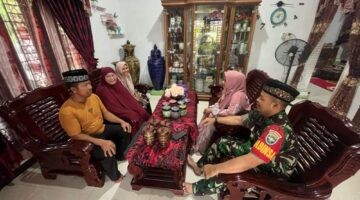 Dalam Suasana Lebaran, Babinsa Matang Cincin Silaturahmi Dengan Warga Binaan