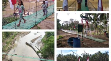 Kasad Launching 11 Jembatan Gantung di Aceh, Buka Akses Wilayah Terisolasi Pascabencana