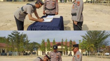 Kapolres Aceh Tamiang Pimpin Sertijab Wakapolres, Kasat dan Kapolsek