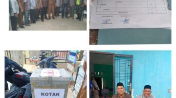 Wujudkan Pemilihan Damai, Babinsa Koramil 04/Bendahara Hadiri Acara Pemilihan Kepala Mukim