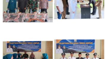 Camat Sekerak Lantik dan Serah Terima Jabatan Datok Penghulu Kampung dan Bunda PAUD Aceh Tamiang