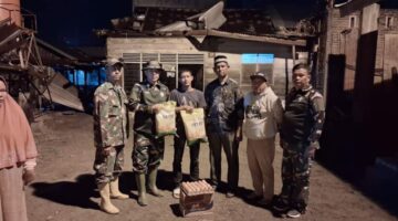 TNI dan Pemko Turun Tangan, Bantuan Mengalir untuk Korban Angin Kencang di Hagu Selatan