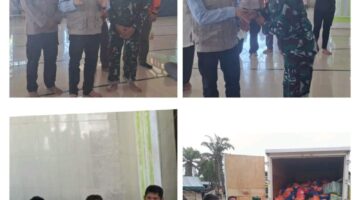 Muspika kecamatan sekerak mendampingi Deputi Mayjen TNI Budi Irawan S.I.P, M.SI