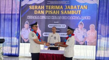 Kepala Lapas Kelas IIA Banda Aceh hadiri kegiatan Sertijab Kepala Rutan Kelas IIB Banda Aceh