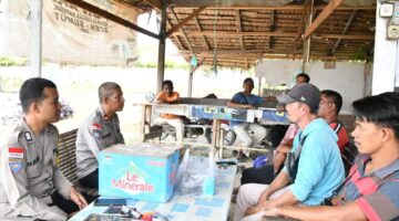 Jelang May Day, Sat Binmas Polres Aceh Timur Sambangi SPSI Peureulak, Sepakat Jaga Kamtibmas