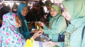 Usai Upacara TMMD, Warga Berebut Belanja di Pasar Murah Kodim 0117 Aceh Tamiang