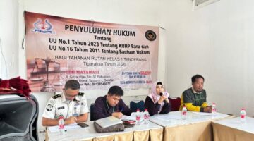 Pastikan Hak Tahanan Terpenuhi Rutan Kelas I Tangerang Berikan Bantuan Hukum Bersama LBH Mata Hati