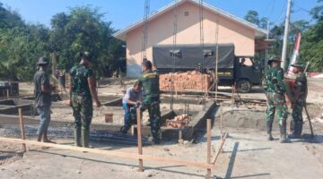 Langkah Cepat TMMD 128: Mal Pondasi Dibongkar, Pembangunan RTLH Berlanjut