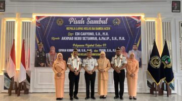 Resmi Berganti, Lapas Kelas IIA Banda Aceh menggelar Serah Terima Jabatan Kepala Lapas.
