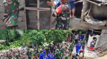 Respons Cepat TNI Tangani Dampak Gempa M 7,6 di Sulawesi Utara