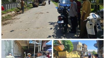 Kapolsek Meurah Mulia Bersama Muspika Cek Irigasi, Pastikan Sawah Segera Dialiri Air