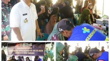Ratusan Warga Sulum & Suka Makmur Serbu Posko Pengobatan Gratis TMMD ke-128 Aceh Tamiang