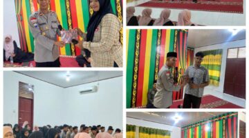 Perkuat Keimanan Siswa, Kasat Binmas Polres Aceh Timur Gelar Yasinan Bersama di SMAN 2 Idi Rayeuk