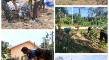 Hari ke-7 TMMD 128 Aceh Timur: 3 Sasaran Dikebut, Sumur Bor, MCK, dan Lahan Tidur Produktif di Alue Canang