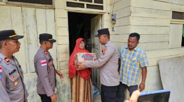 Polres Aceh Timur Salurkan Sembako ke Warga Matang Geuto, Perkuat Kehadiran Polri di Tengah Masyarakat