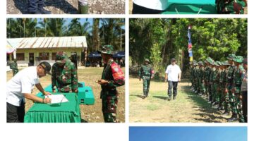 Upacara Pembukaan Tni Manunggal Membangun Desa (TMMD) Reguler KE-128 TA. 2026 Di Desa Sulum Kec.sekerak Kabuoaten Aceh Tamiang Kodim 0117/ATAM