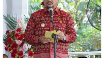 Bupati Armia Tepung Tawari 145 Jamaah Calon Haji 1447 H/2026 M.