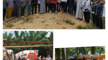 Dandim 0117/Aceh Tamiang Hadiri Acara Ground Breaking Mesjid Agung Kabupaten Aceh Tamiang