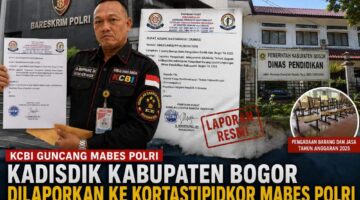 Lapor Resmi, KCBI Desak Mabes Polri Usut Dugaan Skandal Pengadaan di Disdik Bogor