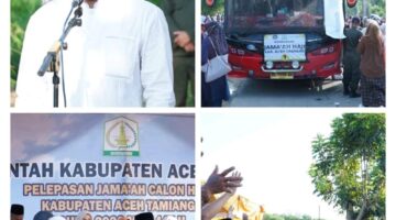 Jemaah Haji Aceh Tamiang di lepas oleh Wakil Bupati Ismail SE
