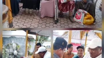 H. Mukhlis Menyalurkan Paket Lebaran Beserta Santunan Untuk Kaum Difabel Bireuen.