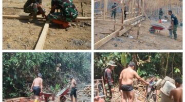 TMMD 128 Kodim 0117/Atam Terus Dikebut: Dari Rehab RTLH Bapak Muin hingga Deru Molen Bangun Jembatan Suka Makmur