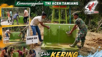 Tuntas! Satgas TMMD Ke-128 Kodim 0117 Aceh Tamiang Selesaikan 5 Sumur Bor untuk Warga Suka Makmur dan Baling Karang