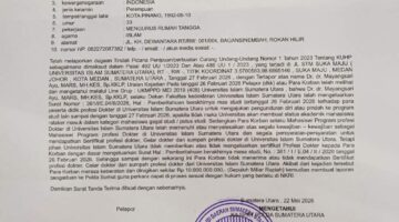 Dokter Muda UISU Laporkan Dekan ke Polda Sumut