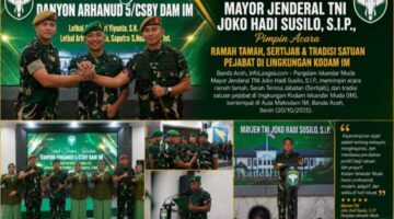 Pangdam IM Pimpin Sertijab dan Tradisi Satuan, di Gedung Malahayati Makodam Iskandar Muda