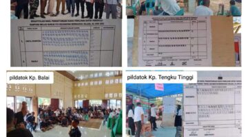 Pildatok Serentak 4 Kampung Di Bendhahara, 4 Datok Penghulu Terpilih Resmi Ditetapkan
