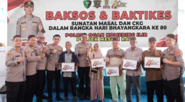 Hari Bhayangkara Ke-80, Polda Sumsel Gelar Bakti Kesehatan Terpadu untuk Warga OKI