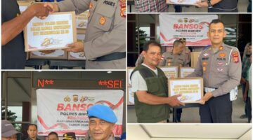 Jelang Hari Bhayangkara ke-80, Polres Bireuen Berbagi Bansos untuk Tukang Becak, Tukang Parkir dan Warga Kurang Mampu