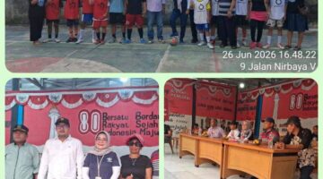 Ibu Lurah Nani Yuslina Hadiri Hari Ketiga Turnamen Futsal Piala RT 10 RW 003, Apresiasi Semangat Sportivitas Warga Pinang Ranti
