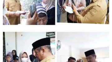Bupati Armia Tinjau Penyaluran Bantuan Jadup dan Stimulan Ekonomi di Kantor Pos Kota Kualasimpang
